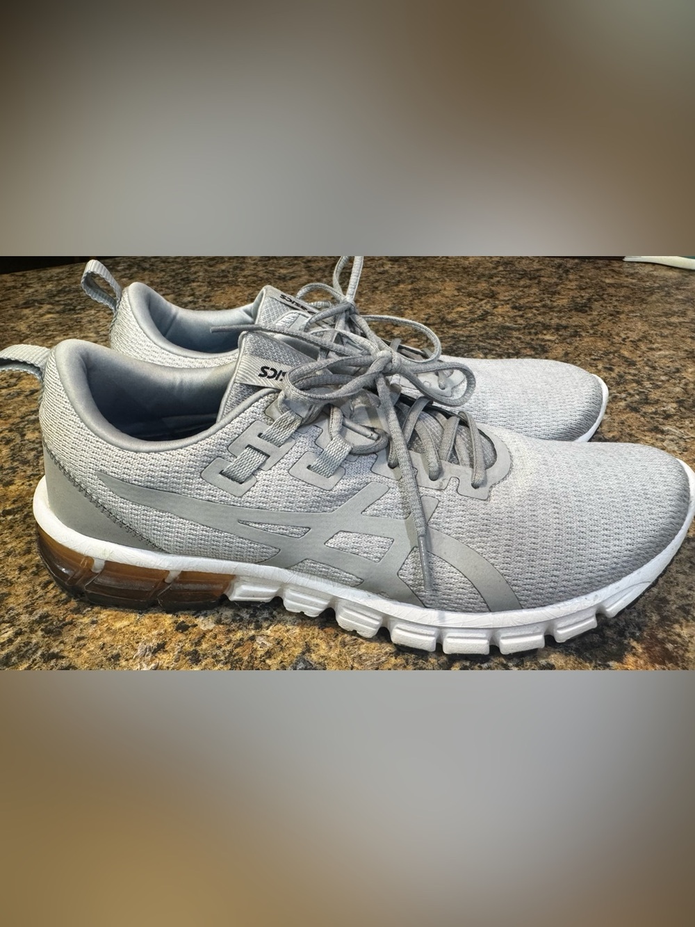 Asics Gel-Quantum 90 1022A115 Womens US 11 Running Shoes Gray White Sneakers